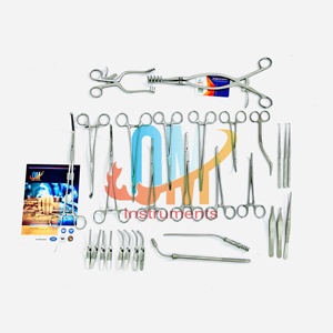 ชุดผ่าตัดหลอดเลือดแบบคาร์ดิโอสแตนเลสใหม่30ชิ้นได้รับการรับรองจาก CE ISO คลาส II อุปกรณ์หลอดเลือดหัวใจ - Product Image 5