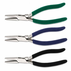 Flat <b>Nose</b> Pliers 135mm Bent Handle Jewelry Making Wire Bending Tool ZetomedPro - Product Image 5