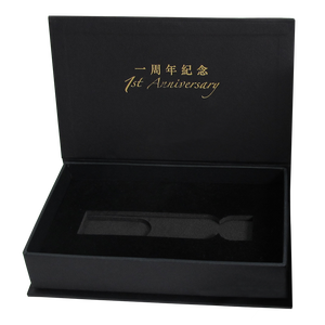 Cajas de regalo con aroma de estilo de libro negro, cierre magnético rígido, tapa de embalaje de cartón de papel, Base, laminación mate, velas de lámina dorada - Product Image 1