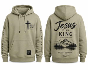 Sudadera con Capucha Casual de Invierno para Hombre, Diseño Cristiano con Versículos Bíblicos, Corte Regular, Transpirable, Ecológica, 100% Algodón, con Bolsillos - Product Image 4