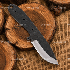 Cuchilla en Bruto de Acero al Carbono de Grado Industrial UA Supplies, Punta Caída, 0.5mm de Grosor, 8 Pulgadas de Longitud Total para Cuchillos de Camping DIY OEM - Product Image 5