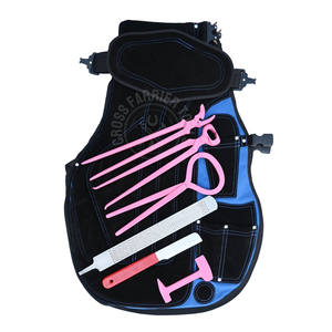 Juego de Herramientas Premium para Herrador: Lima, Probador de Pezuñas, Cortaúñas, Delantal de Cuero Completo, Alicate Curvo, Pulidor y Cuchillo para Talones - Product Image 1