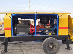 Pompes de remorque en béton Pompe à béton électrique Mini pompe à béton portable de petite construction - Product Image 5