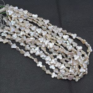 11mm 12mm Natural White Freshwater <b>Pearl</b> Uneven Triangle Fancy Beads Cultured <b>Pearl</b> <b>Loose</b> Gemstone Beads Strand For Jewelry Set - Product Image 3