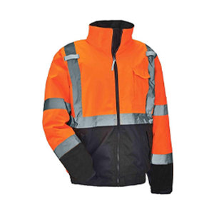 Chaqueta de Trabajo Econex Deportiva para Hombre, Alta Visibilidad, Reflectante, Certificada CE, Resistente al Desgarro, Poliéster, Impermeable, Uniforme de Seguridad - Product Image 5