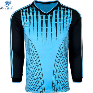 เสื้อผู้รักษาประตูฟุตบอลชายแบบมืออาชีพ บุแผ่นรองหน้าอก พิมพ์ลาย ระบายอากาศ ป้องกันรังสียูวี  รับผลิตตามแบบ OEM - Product Image 2