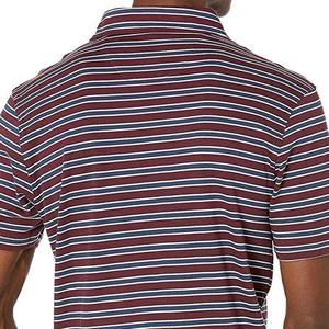 Polo en coton rayé pour homme de qualité supérieure, manches courtes, décontracté, respirant, tissu Oxford avec poche, coupe classique - Product Image 5