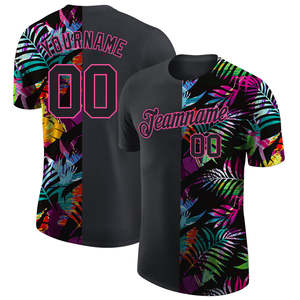 Camiseta de béisbol con estampado de sublimación personalizado, nombre del equipo personalizado, número, transpirable, de secado rápido, camiseta deportiva de manga corta, OEM, camisetas para hombre - Product Image 1