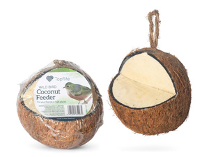 Wholesale Eco Natural Coconut Shell Birdhouse Feeder with Zipper for Living Room Decor | Customizable - Product Image 2