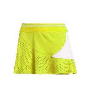 Women's Yellow <b>White</b> Color Blocked Tennis Tank Top And Skirt Set Moisture Wicking Breathable Quick Dry Fitted Sportswear Summer - Product Image 5