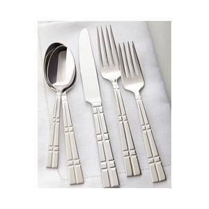 Hammered Hollow Handle Silver Plated Stainless Steel <b>Cutlery</b> Set Forks Spoons Knives Tableware Steel <b>Cutlery</b> Set - Product Image 3