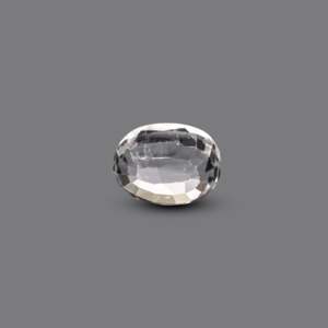 Loose Oval Cut Synthetic White Zircon 45 Carat Paraiba Color Gemstone for Fine Jewelry - Product Image 2