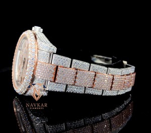Reloj de Lujo con Diamantes Moissanite VVS de Plata 925 de Diseñador, el Más Vendido, para Novios, Disponible a un Precio Accesible - Product Image 3