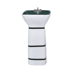 Lavabo de Cerámica Ovalado de Una Pieza, Diseño Brillante, Suministro OEM, Proveedor Indio Ashirwad Ceramics para Baño - Product Image 1