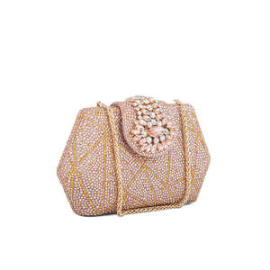 Champagne Fancy Clutch Mujer P24202 - Product Image 2