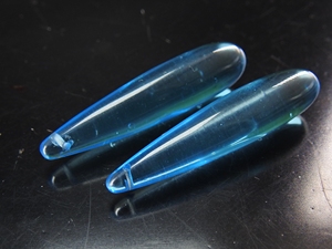 Cuentas de Cristal de Cuarzo Azul Topacio en Forma de Lágrima de 35 mm, Lisas y Alargadas, Par a Juego, para Fabricación de Joyería y Pendientes DIY - Product Image 6