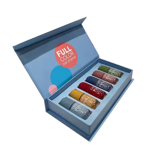 Boîte cadeau de luxe personnalisée pour soins de la peau, fermeture magnétique, carton rigide pliable, écologique, recyclable, laminage mat - Product Image 5