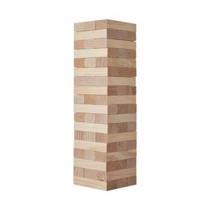 Gioco Torre di Blocchi Medio con 54 Blocchi in Legno di Pino, Giocattolo Impilabile con Borsa per il Trasporto e Tabellone Segnapunti - Product Image 3