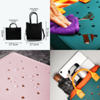 Mini sac fourre-tout en EVA à trous creux, personnalisable, sac de plage en silicone, compatible avec les breloques de chaussures DIY, imperméable, durable, vente en gros