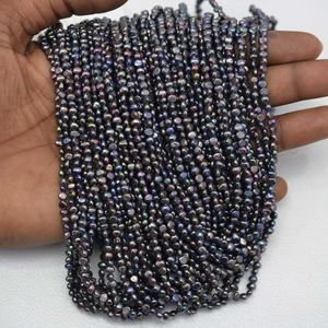 3mm 3.5mm Natural Peacock Rainbow Freshwater Pearl Uneven Tumble Beads Semi Precious Loose Gemstones Beads <b>Strings</b> DIY Jewelry - Product Image 3