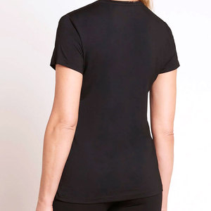 Camisetas de Mujer de Diseño Personalizado en Colores Lisos, Estilo de Manga Corta, Tejido Transpirable, Ajuste Cómodo, Camiseta Informal para Mujer - Product Image 4