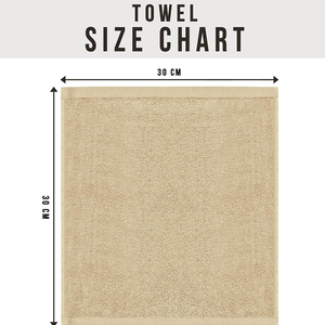 Serviettes de Visage 100% Coton Beige Style Uni Disponibles en Taille 30x30 Prix Fournisseur en Gros Ensemble de Serviettes de Visage - Product Image 5