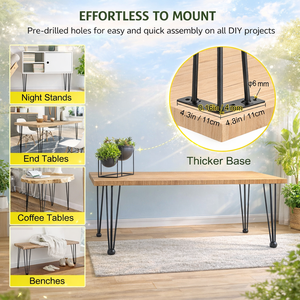 Vietnam Manufacturer Metal Square Dining <b>Table</b> <b>Legs</b> Heavy Duty Furniture Base Easy Install OEM EDPTBL000 - Product Image 4