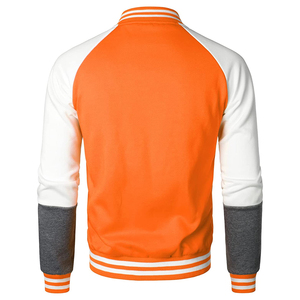 Chaqueta Varsity de Alta Calidad para Hombre, Color Azul y Mangas Blancas, Chaquetas Varsity de Invierno para Estudiantes Universitarios con Bordado de Chenille - Product Image 3