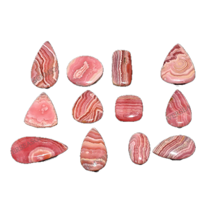 Pierres précieuses en rhodochrosite naturelle de qualité supérieure, cabochons en vrac, cristaux de formes variées, fabrication de bijoux DIY - Product Image 2