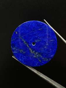 Esfera de reloj de lapislázuli natural, parte trasera plana, tamaño 31.50 mm, grosor 0.9 mm, esfera de reloj - Product Image 3
