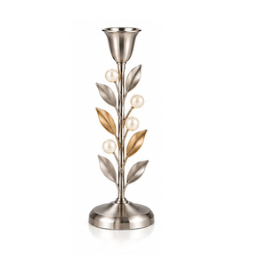 <b>Black</b> Iron <b>Candlestick</b> <b>Holder</b> with Red Berry Design for Christmas Home Decoration - Product Image 4