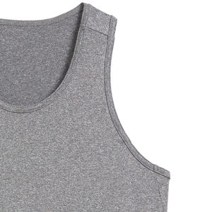 Wholesale <b>Mens</b> Gym Stringer Tank Top Custom Logo Lightweight Quick Dry Breathable Sleeveless Fitness <b>Vest</b> - Product Image 4