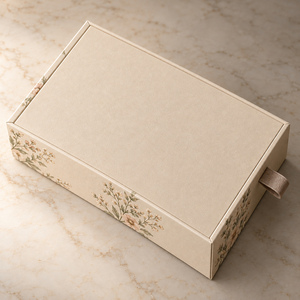 Caja de Joyería Personalizada con Impresión para Pulseras y Pendientes con Cinta de Cierre - Product Image 5