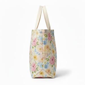 Sacs fourre-tout décontractés en toile élégants pour femmes Luxe Enterprises 2026 avec fermeture éclair, légers, pliables, personnalisables par transfert numérique - Product Image 4