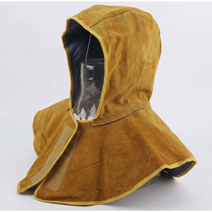 Gorro de Soldador de Cuero Vacuno, Certificado CE, Ajuste Regular, Protección para Cuello y Hombros, Marca SWELDER, Protección Contra Fuego, Radiación y Calor - Product Image 5