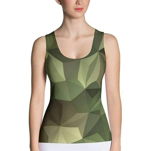 Women's Summer Polyester Custom Women's Tank <b>Tops</b> Custom Logo Printed Gym Fitness Casual Clothing with Sublimation Printing - Product Image 3