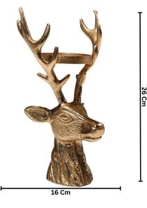 Golden Metal Deer Antler <b>Tea</b> <b>Light</b> Holder Round Shape Heat Resistant Home Decoration Christmas - Product Image 5