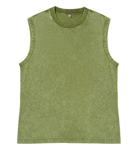 Hot Sale Men Hip Hop Knitted Sleeveless <b>Tank</b> <b>Tops</b> Custom Screen Print High Quality 100% Cotton Quick Dry Anti-Uv - Product Image 1