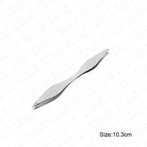 Professional Stainless Steel Double Ended Eyebrow Tweezers Slant Point Tip <b>Precision</b> Beauty Hair Removal <b>Tool</b> OEM - Product Image 2