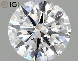 VVS2เพชรสำหรับปลูกพืชทรงกลมกะรัต1.06กะรัตเพชรหรูหราได้รับการรับรองจากอีจีไอสำหรับเครื่องประดับที่กำหนดเองขนาด6.54มม. - Product Image 1