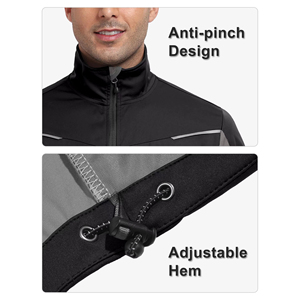 Veste de baseball et softball pour hommes, résistante à l'eau, avec fermeture éclair quart de tour et bas ajustable, avec service OEM ODM - Product Image 6