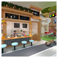 Casa de Juegos Personalizada de Ciudad de Simulación para Niños Pequeños, Equipo de Entretenimiento de Parque Infantil Interior para Área de Juegos de Rol