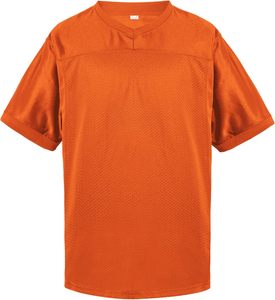 Unisex Polyester V-Neck Short Sleeve <b>Mesh</b> Jersey Breathable Adult Sports Shirt Orange Red <b>Purple</b> Navy White - Product Image 4