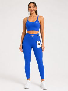 Ensemble de yoga pour femmes de haute qualité, soutien-gorge de sport et legging, vêtements de yoga personnalisés pour femmes, légers, respirants, pour la salle de sport et le fitness - Product Image 1