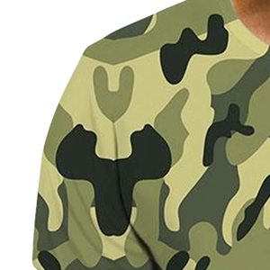 T-shirt de fitness camouflage anti-humidité pour la gym et l'entraînement, vêtements de sport, vente en gros, t-shirt camouflage oversize - Product Image 3