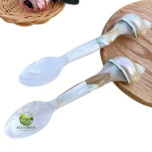 ช้อนเปลือกหอยมุกสีขาวธรรมชาติสำหรับตักไข่ปลาคาเวียร์สีดำ ช้อนเปลือกหอยคุณภาพพรีเมียมสำหรับโรงแรม ร้านอาหาร ของขวัญสำหรับคนราศีมีน - Product Image 5