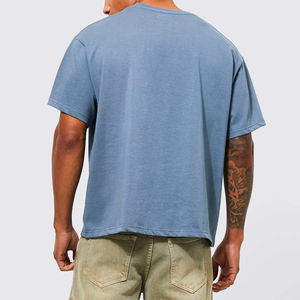 OEM High Quality Men Heavyweight Printed Blank Jersey <b>Boxy</b> <b>T</b>-<b>Shirts</b> Breathable Eco-Friendly Slightly Drop Shoulder O-Neck Short - Product Image 5