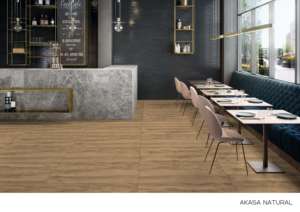 กระเบื้องพอร์ซเลนด้านพรีเมียม ขนาด 60x120 ซม. แผ่นใหญ่ ดีไซน์แผ่นยาว สำหรับปูพื้นและผนังภายในบ้านและอาคารพาณิชย์สมัยใหม่ - Product Image 5