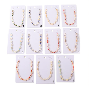 Collane con perline a Z, 12 pezzi, colori assortiti, gioielli fatti a mano, regalo unisex - Product Image 2