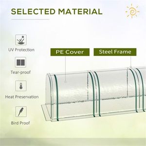 Mini Serra Portatile Moderna con Telaio in Alluminio, Policarbonato e Polietilene per la Crescita delle Piante, Caratteristiche in PVC e Acciaio - Product Image 5